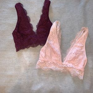 VS LACE BRALETS